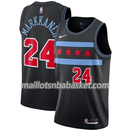 Maillot Homme Chicago Bulls Lauri Markkanen 24 2018-19 Nike City Edition Noir Swingman Maillot Homme Chicago Bulls Lauri Markkanen 24 2018-19 Nike City Edition Noir Swingman